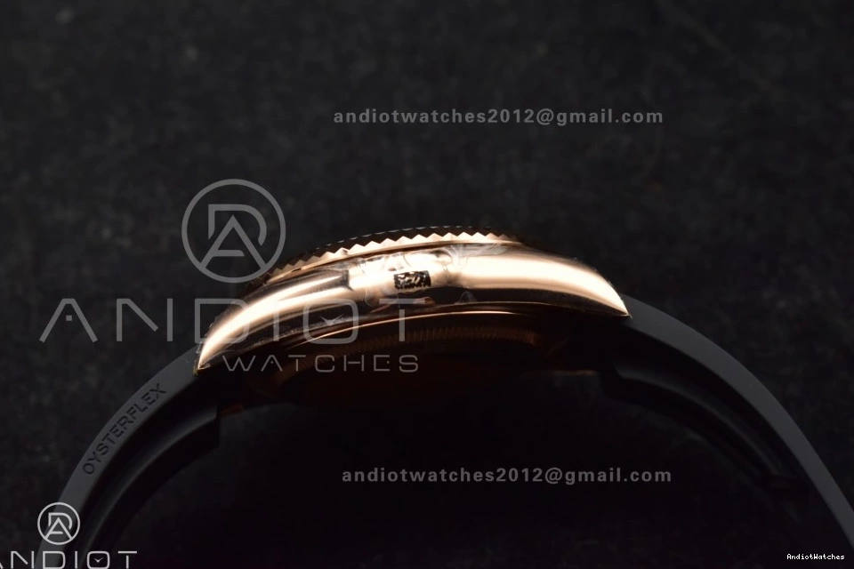 1104 RG Upgraded Gray Oysterflex Noob on A23J Strap Dial Best Skydweller Edition 0123